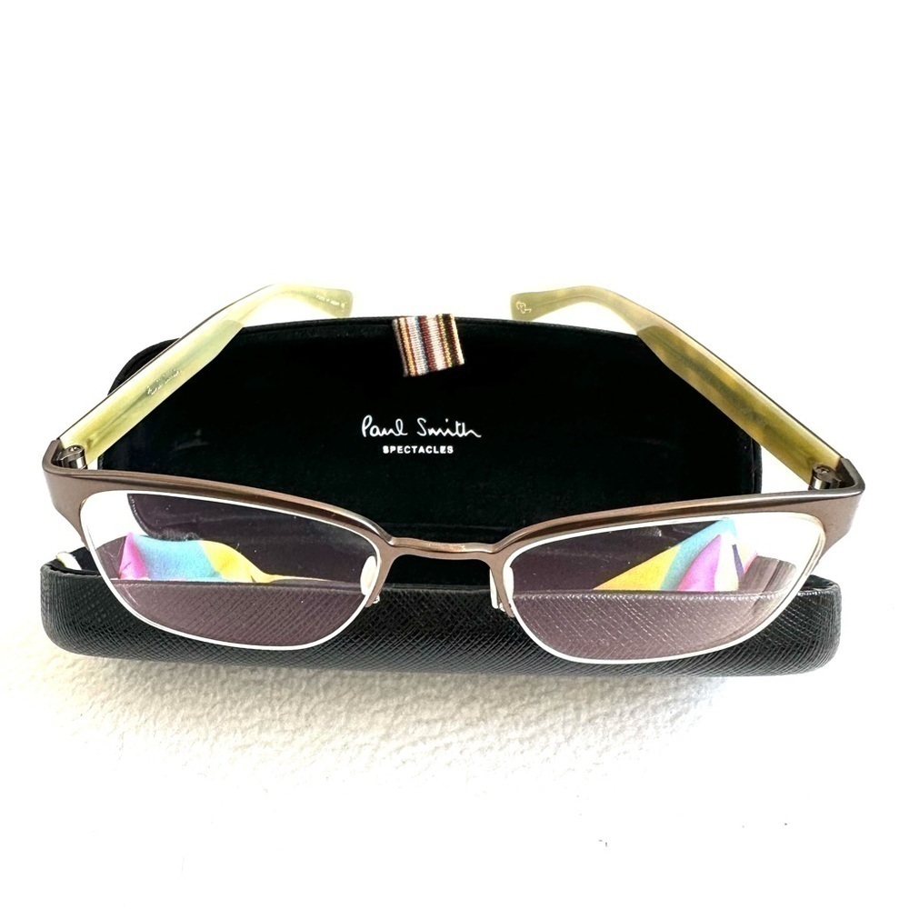 Unisex Paul Smith Eyeglasses Brown Green one size